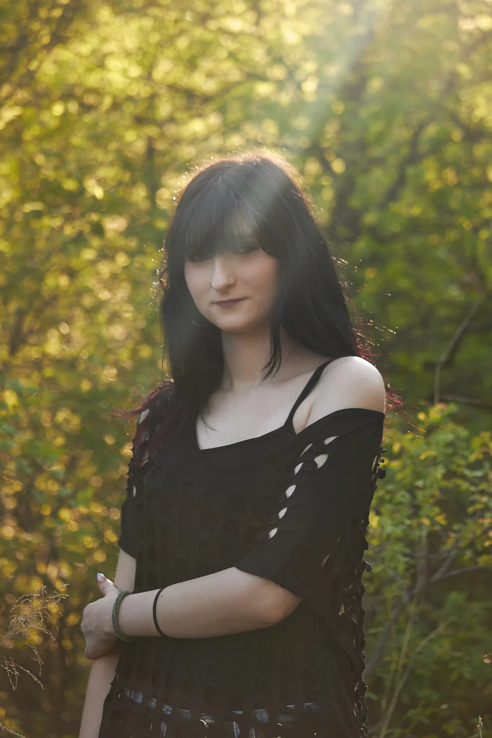 Backlit in golden foliage